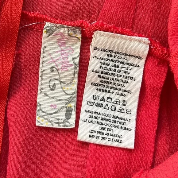 Free People Eileen Romper Jumpsuit In Coral Pink size 2 Bohemian Cottagecore - Picture 12 of 15